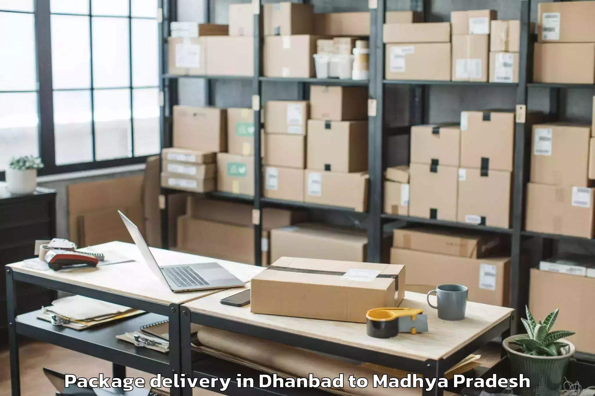 Book Dhanbad to Malhargarh Package Delivery Online